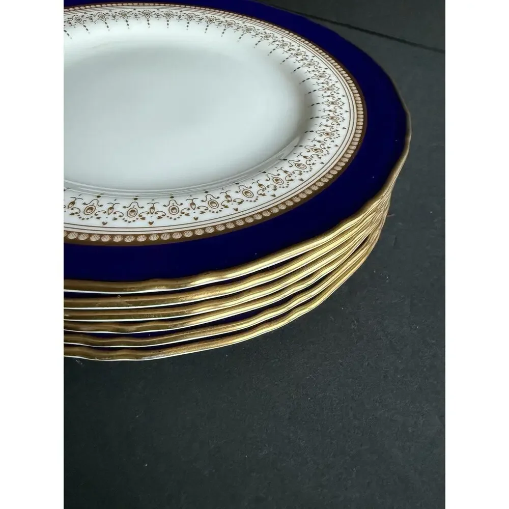 Vintage Legacy by Noritake Fine China Vienna 51 Plate White Blue Gold Trim 5.5”